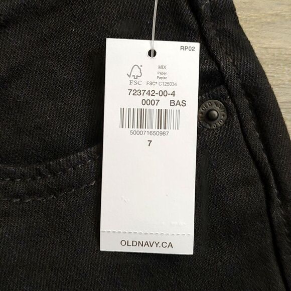 Old Navy New With Tag Built-In Flex Black Skinny Boy Jeans With Adjustable Waist - Picture 11 of 11